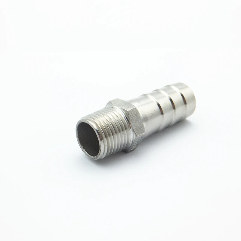 1/2" BSP Male Thread x 16mm Hose Barb Tail 304 Stainless Steel Hex Hose Nipple Barbed Pipe Fitting Connector For Water Oil Air
1/2" BSP Male Thread x 16mm Hose Barb Tail 304 Stainless Steel Hex Hose Nipple Barbed Pipe Fitting Connector For Water Oil Air