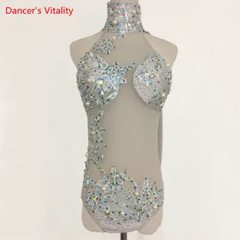 Luxury Women Girls Latin Dance Tops Rhinestone Stage Performance Plus Size Shirt Adult Child Ballroom Dance Competition Clothing
Luxury Women Girls Latin Dance Tops Rhinestone Stage Performance Plus Size Shirt Adult Child Ballroom Dance Competition Clothing