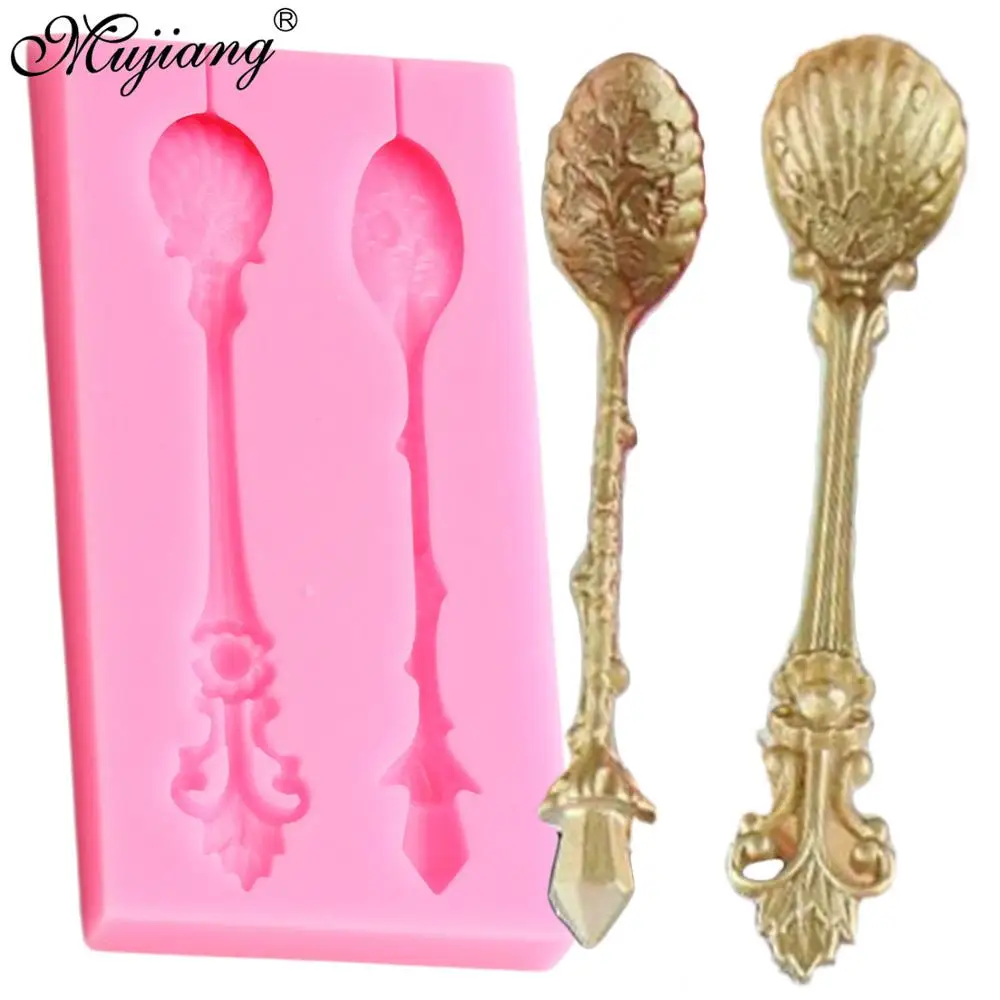 Spoon Shape Silicone Molds Cupcake Fondant Mold DIY Wedding Cake Decorating Tools Polymer Clay Candy Chocolate Gumpaste Mould
Spoon Shape Silicone Molds Cupcake Fondant Mold DIY Wedding Cake Decorating Tools Polymer Clay Candy Chocolate Gumpaste Mould