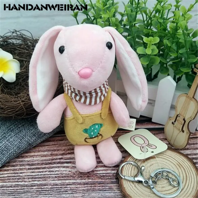 1PCS Cartoon Tide Suit Bib Rabbit Plush Toys Mini Rabbits Stuffed Toy Key Chain Small Pendant To Send Female 16CM HANDANWEIRAN
1PCS Cartoon Tide Suit Bib Rabbit Plush Toys Mini Rabbits Stuffed Toy Key Chain Small Pendant To Send Female 16CM HANDANWEIRAN