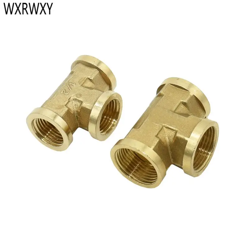 Female Thread 1/2" 3/4" Tee BSP Brass Pipe Fitting Adapter 3 Way Connector Copper metal threaded water pipe joint 1pcs
Female Thread 1/2" 3/4" Tee BSP Brass Pipe Fitting Adapter 3 Way Connector Copper metal threaded water pipe joint 1pcs