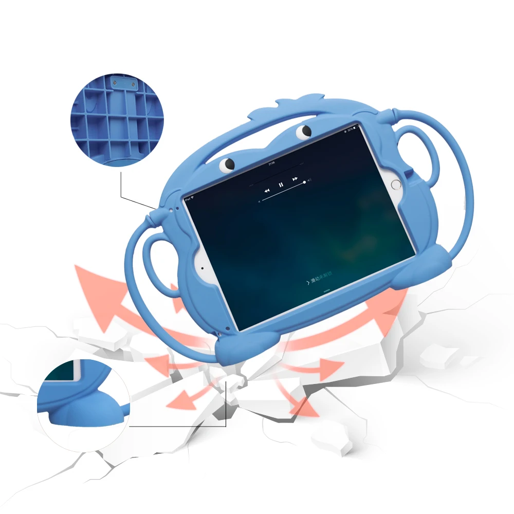 Детский мультяшный чехол с обезьяной для iPad 9,7 2017/2018 Pro 9,7 Air1/2, противоударный силиконовый мягкий чехол-подставка с ручкой
Детский мультяшный чехол с обезьяной для iPad 9,7 2017/2018 Pro 9,7 Air1/2, противоударный силиконовый мягкий чехол-подставка с ручкой