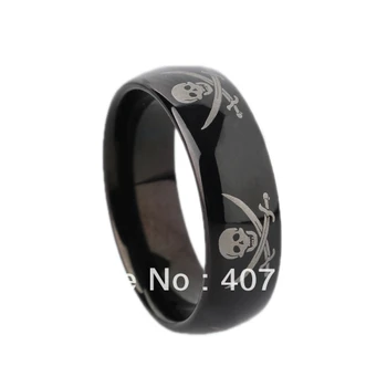 Free Shipping Cheap Price USA Canada UK Russia Brazil Hot Sales 8MM Black Dome Pirate Skull Mens Tungsten Wedding Ring Size 6-13
Free Shipping Cheap Price USA Canada UK Russia Brazil Hot Sales 8MM Black Dome Pirate Skull Mens Tungsten Wedding Ring Size 6-13