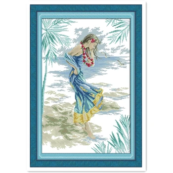 The Woman On The Beach Chinese Counted Cross Stitch Pattern 11CT 14CT Printed On Canvas Embroidery Cross Set Cross Stitch Kit
The Woman On The Beach Chinese Counted Cross Stitch Pattern 11CT 14CT Printed On Canvas Embroidery Cross Set Cross Stitch Kit