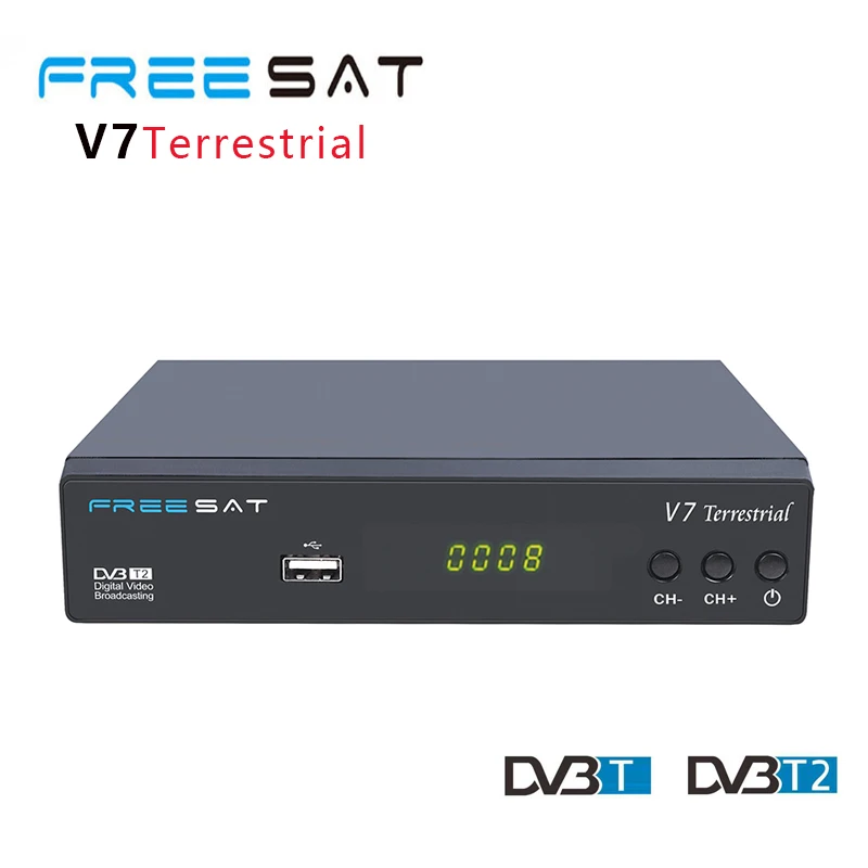 FREESAT V7 Terrestrial DVB-T2 Smart TV Box STB H.264 HD TV Digital Terrestrial Receiver DVB T/T2 Set top Box
FREESAT V7 Terrestrial DVB-T2 Smart TV Box STB H.264 HD TV Digital Terrestrial Receiver DVB T/T2 Set top Box