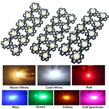 10-100pcs High Power LED Chip 1W 3W Warm Cool White Red Blue Green UV Full Spectrum 490nm 660nm 445nm LED Grow Light
10-100pcs High Power LED Chip 1W 3W Warm Cool White Red Blue Green UV Full Spectrum 490nm 660nm 445nm LED Grow Light
