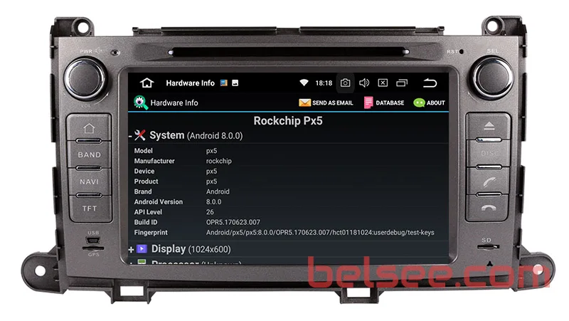 Toyota Sienna android 8.0 head unit radio 2