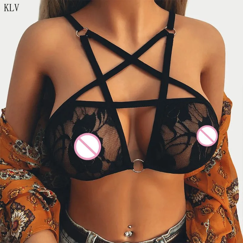 Womens Adjustable Spaghetti Straps Underwear Bralette Hollow Out Pentagram Star Strappy Bandage Bra Sexy Floral Lace Cup Bustier
Womens Adjustable Spaghetti Straps Underwear Bralette Hollow Out Pentagram Star Strappy Bandage Bra Sexy Floral Lace Cup Bustier