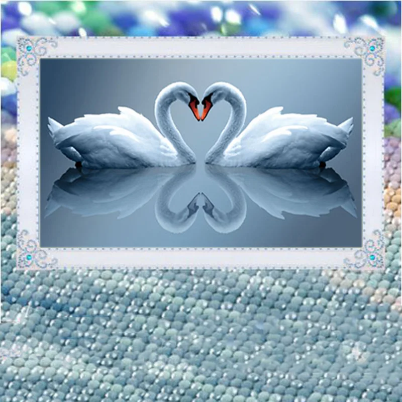 DIY 5D Diamond Painting Animal Swan Mosaic Round Diamond Cross Stitch Rhinestone Needlework Wedding Decor Gifts Embroidery
DIY 5D Diamond Painting Animal Swan Mosaic Round Diamond Cross Stitch Rhinestone Needlework Wedding Decor Gifts Embroidery