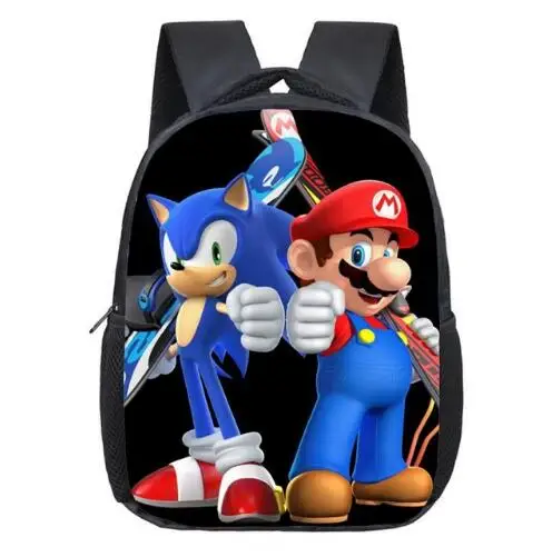 

Kindergarten Backpack Mario Sonic Girls School Bag Kids Book Bag Narwhal Schoolbags mochila infantil