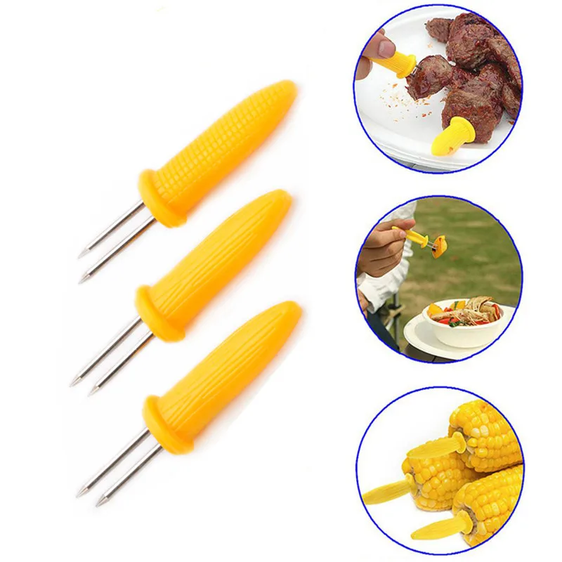 3Pcs/Set Twin Prong Skewers Barbecue Fork Fruit Corn Holder BBQ Fork Garpu Tool Free Shipping
3Pcs/Set Twin Prong Skewers Barbecue Fork Fruit Corn Holder BBQ Fork Garpu Tool Free Shipping