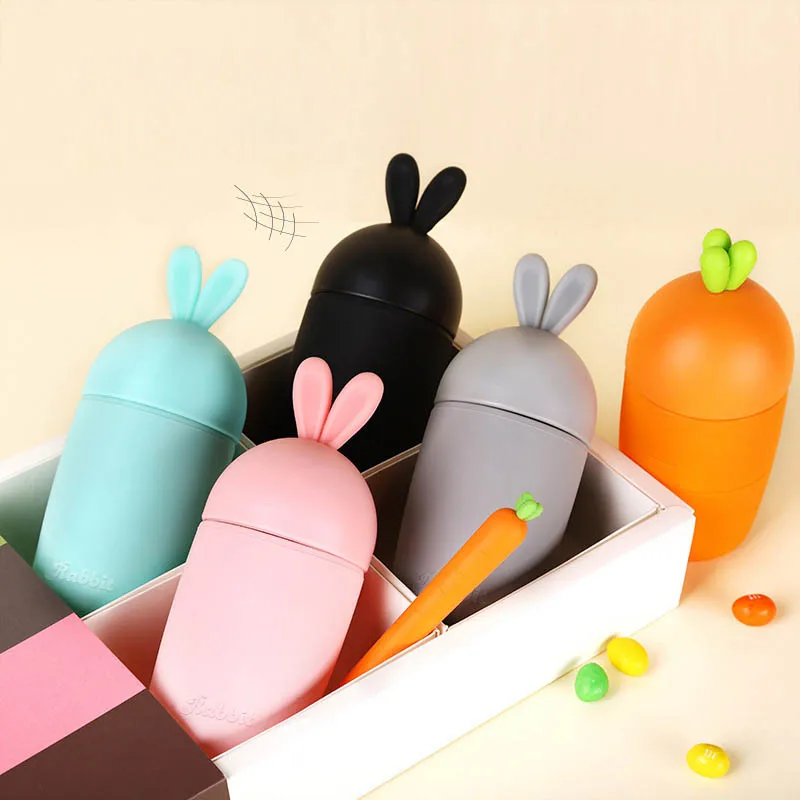 Креативные бутылки для воды с милым кроликом и морковкой портативные