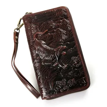 ALAVCHNV retro crazy horse head layer of leather men's long wallet dragon tiger pattern hand card package LD051-1
ALAVCHNV retro crazy horse head layer of leather men's long wallet dragon tiger pattern hand card package LD051-1