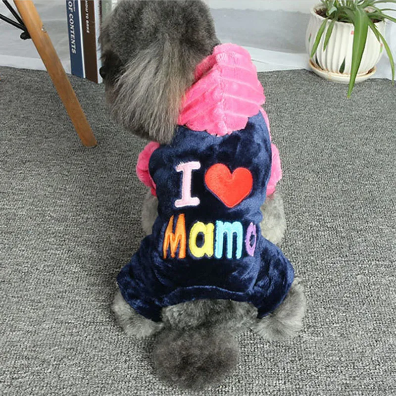 Fashion Pet Clothing "i love mama" Cat Costume Winter Warm Overalls Puppy Pet Cat Coat Soft Fleece Hoodies for Kitten and Doggie
Fashion Pet Clothing "i love mama" Cat Costume Winter Warm Overalls Puppy Pet Cat Coat Soft Fleece Hoodies for Kitten and Doggie