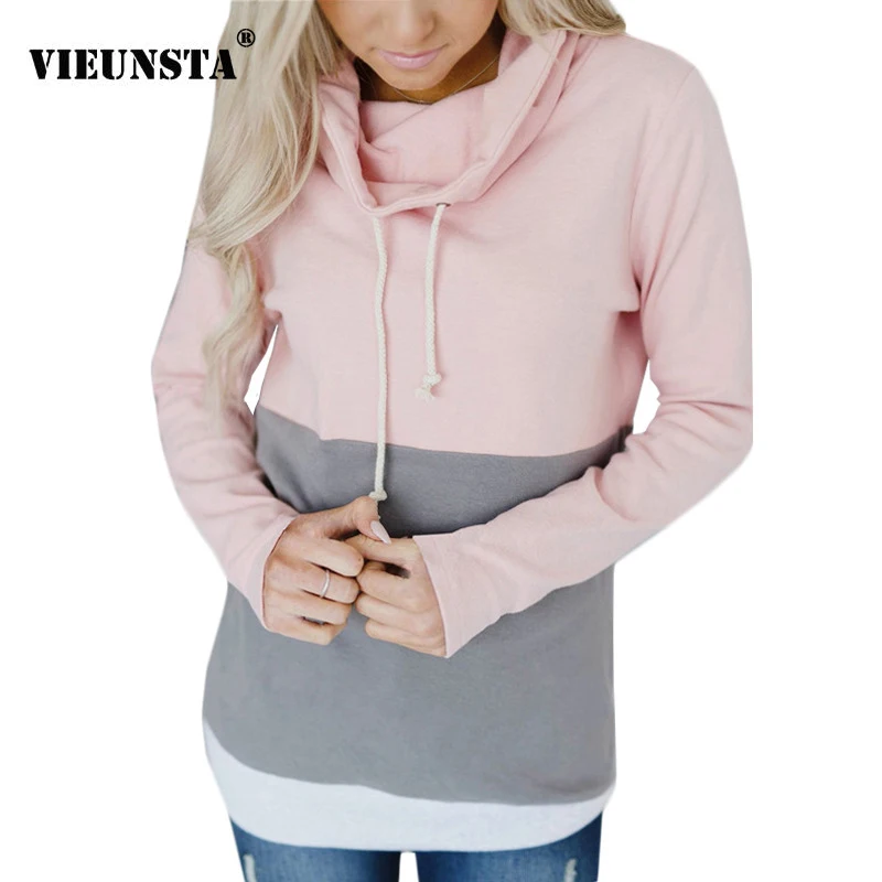 VIEUNSTA Fashion Patchwork Elegant Women Sweatshirts Casual Long Sleeve Warm Autumn Winter Pullover Hoodie Drawstring Top Jumper
VIEUNSTA Fashion Patchwork Elegant Women Sweatshirts Casual Long Sleeve Warm Autumn Winter Pullover Hoodie Drawstring Top Jumper