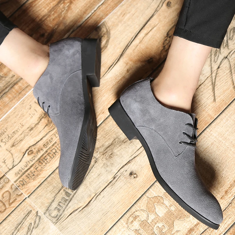 designer suede genuine leather men shoes italian formal male footwear elegant wedding work flats man dress oxford shoes for men (36)