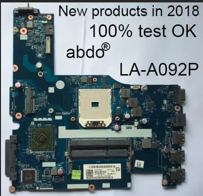 abdo VALGC_GD LA-A092P motherboard for Lenovo G505S Z505 notebook motherboard PGA FS1 DDR3 100% test work (free CPU)
abdo VALGC_GD LA-A092P motherboard for Lenovo G505S Z505 notebook motherboard PGA FS1 DDR3 100% test work (free CPU)