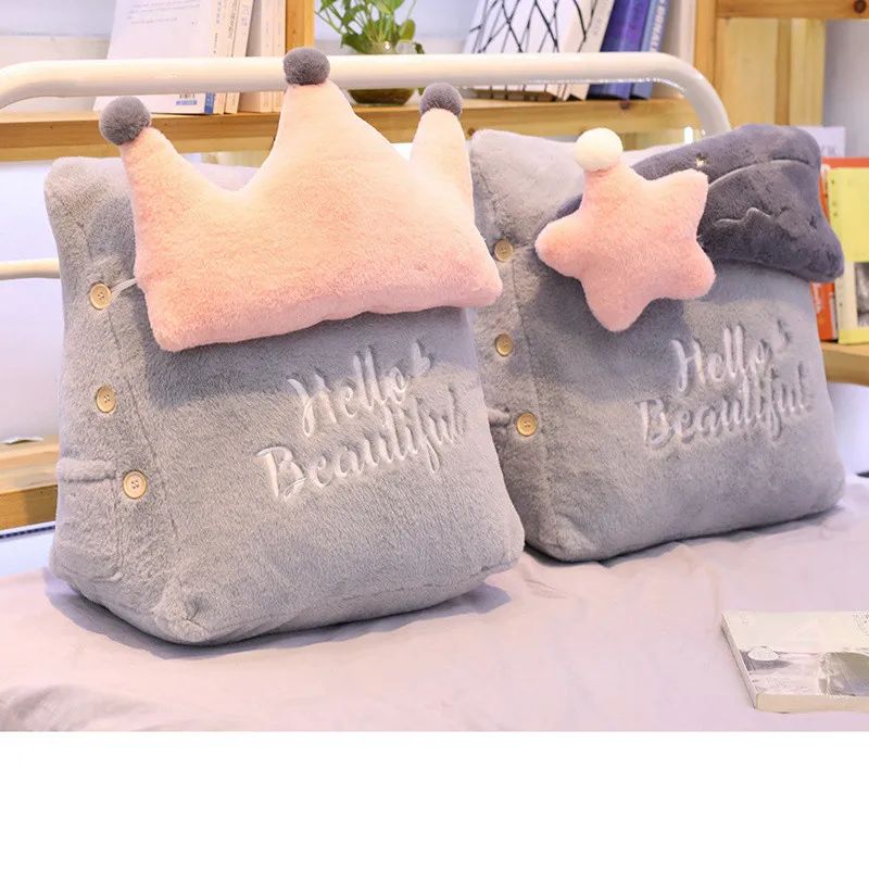 Triangular Backrest Cushion With Crown Star For Sofa Cushions For Bed Rest Pillow Back Support Large Size Home Decoration
Triangular Backrest Cushion With Crown Star For Sofa Cushions For Bed Rest Pillow Back Support Large Size Home Decoration