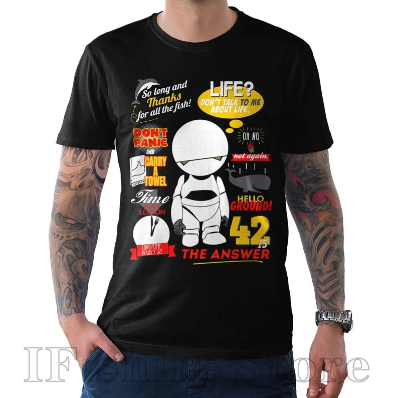 The Hitchhikers Guide To The Galaxy Quotes T-Shirt Men WoMen All Sizes 100% cotton funny print tshirt men women shirts
The Hitchhikers Guide To The Galaxy Quotes T-Shirt Men WoMen All Sizes 100% cotton funny print tshirt men women shirts