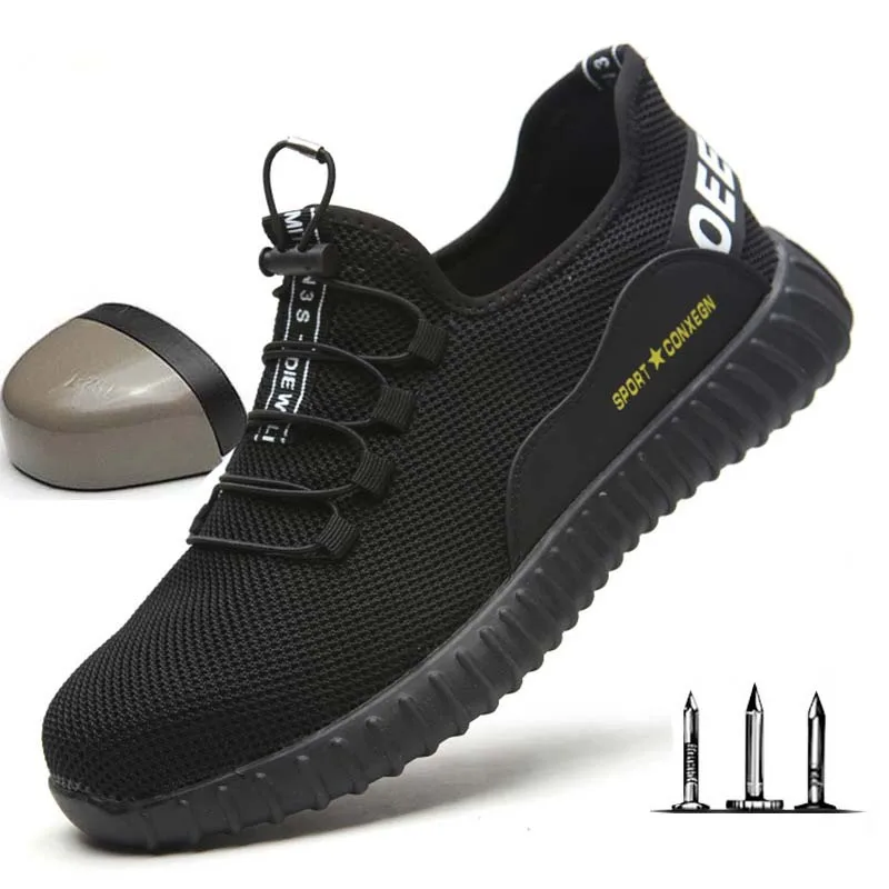 Men Steel Toe Cap Work Safety Shoes Breathable Lightweight Sports Shoes Construction Puncture Proof Sneaker Anti-smashing Shoes
Men Steel Toe Cap Work Safety Shoes Breathable Lightweight Sports Shoes Construction Puncture Proof Sneaker Anti-smashing Shoes