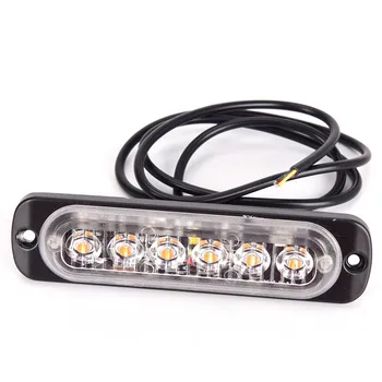 Universal 6 LED 12-24V 18W Slim Amber Motor Turn Running Lights Flash Light Bar Car Vehicle Emergency Warning Strobe Lamp
Universal 6 LED 12-24V 18W Slim Amber Motor Turn Running Lights Flash Light Bar Car Vehicle Emergency Warning Strobe Lamp