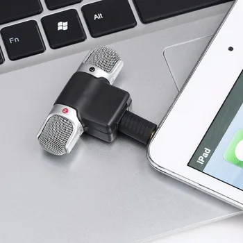Portable Mini Stereo Recording Microphone Mic With 3.5mm Mini Jack For PC Laptop Notebook Left and Right Channel
Portable Mini Stereo Recording Microphone Mic With 3.5mm Mini Jack For PC Laptop Notebook Left and Right Channel