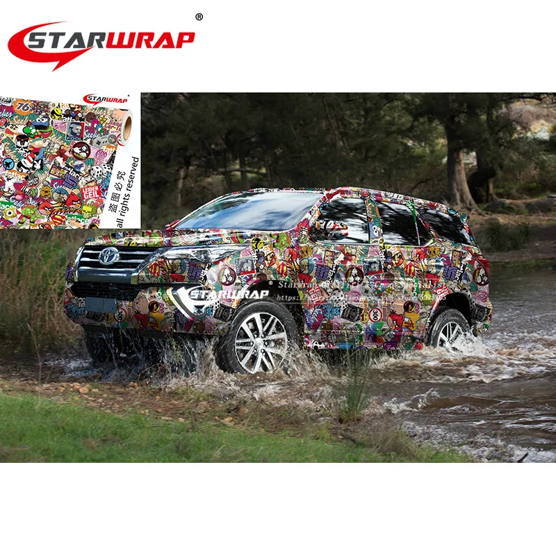 Starwrap Bomb Vinyl Sticker on Car DIY Graffiti Sticker Bomb Wrap Car Stickers Motorcycle Accessories full car decals Styling
Starwrap Bomb Vinyl Sticker on Car DIY Graffiti Sticker Bomb Wrap Car Stickers Motorcycle Accessories full car decals Styling