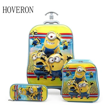Children school bag trolley Pencil case student with wheels travel bag cartoon backpack children climb stairs suitcase gift box
Children school bag trolley Pencil case student with wheels travel bag cartoon backpack children climb stairs suitcase gift box
