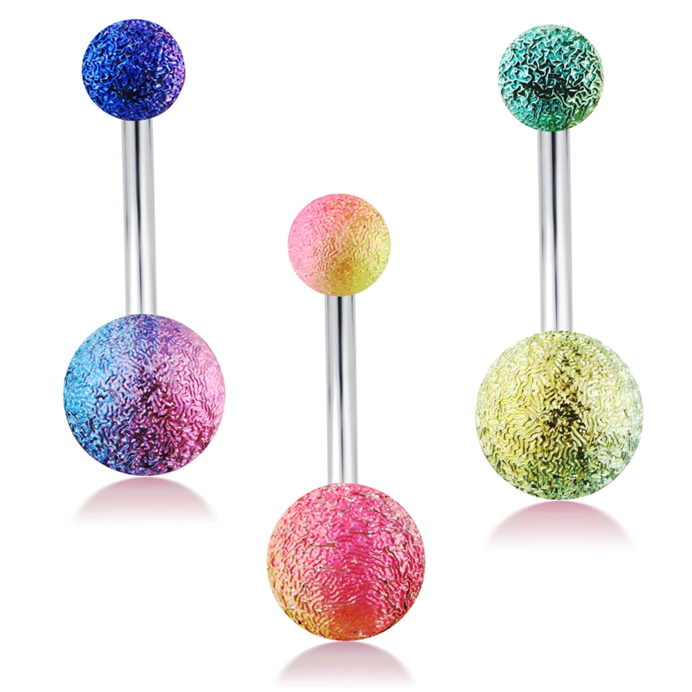 TIANCIFBYJS Stainless Steel Belly Button Rings UV Coated Rainbow Colored Jewelry for Pierced Navels
TIANCIFBYJS Stainless Steel Belly Button Rings UV Coated Rainbow Colored Jewelry for Pierced Navels