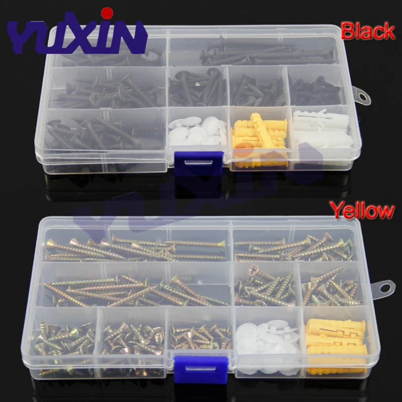 Self Tapping Screws M3.5/M4 Carbon Steel Yellow/Black Countersunk Flat Cross Head Screw Bolt Anchor Expansion Assortment Kit
Self Tapping Screws M3.5/M4 Carbon Steel Yellow/Black Countersunk Flat Cross Head Screw Bolt Anchor Expansion Assortment Kit
