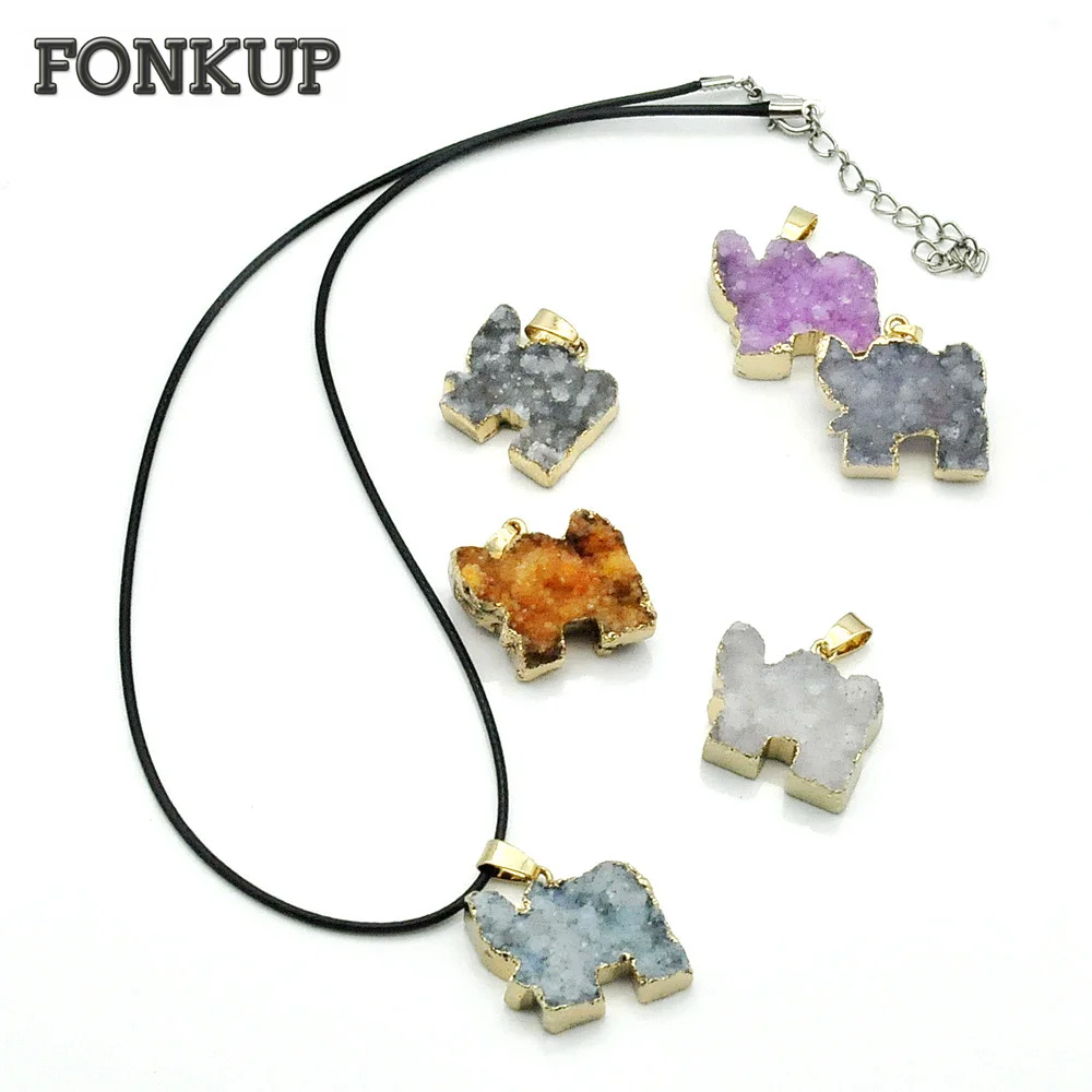 Forkup White Agate Pendant Elephant Charm Gold Plated Multiple Styles Crystal Jewelry Women Choker Blue Sapphire Necklace Reiki
Forkup White Agate Pendant Elephant Charm Gold Plated Multiple Styles Crystal Jewelry Women Choker Blue Sapphire Necklace Reiki