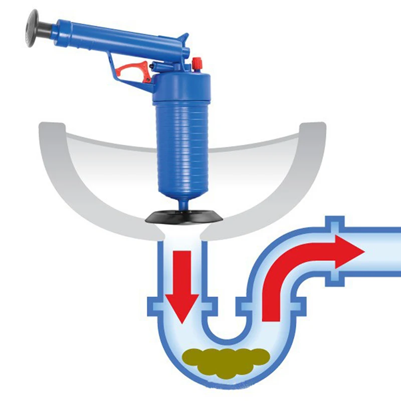 High Pressure Waterway Pipe Dredger Air Drain Blaster Pressure Pump Cleaner Home Unclogs Toilet Hand Powered Plunger Set
High Pressure Waterway Pipe Dredger Air Drain Blaster Pressure Pump Cleaner Home Unclogs Toilet Hand Powered Plunger Set