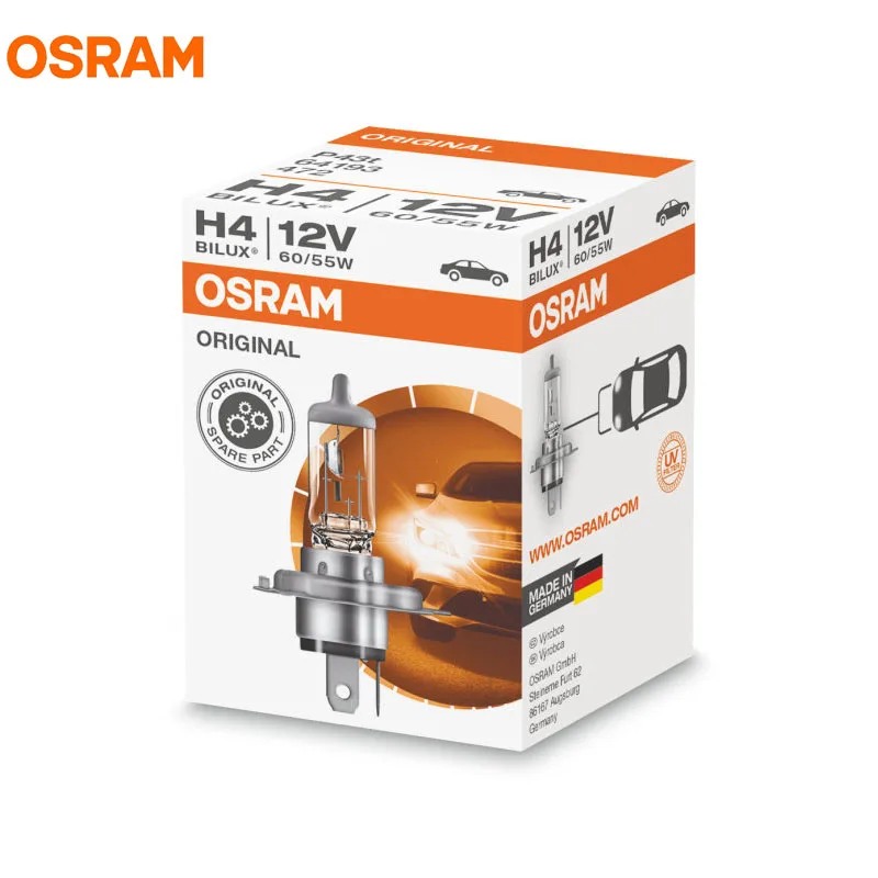 

OSRAM H1 H3 H4 H7 H8 H9 H11 H13 H15 H16 9005 9006 9007 9008 880 881 H8B H9B H11B HB3 HB4 Car Headlight Fog Lamp Auto Bulb, 1X