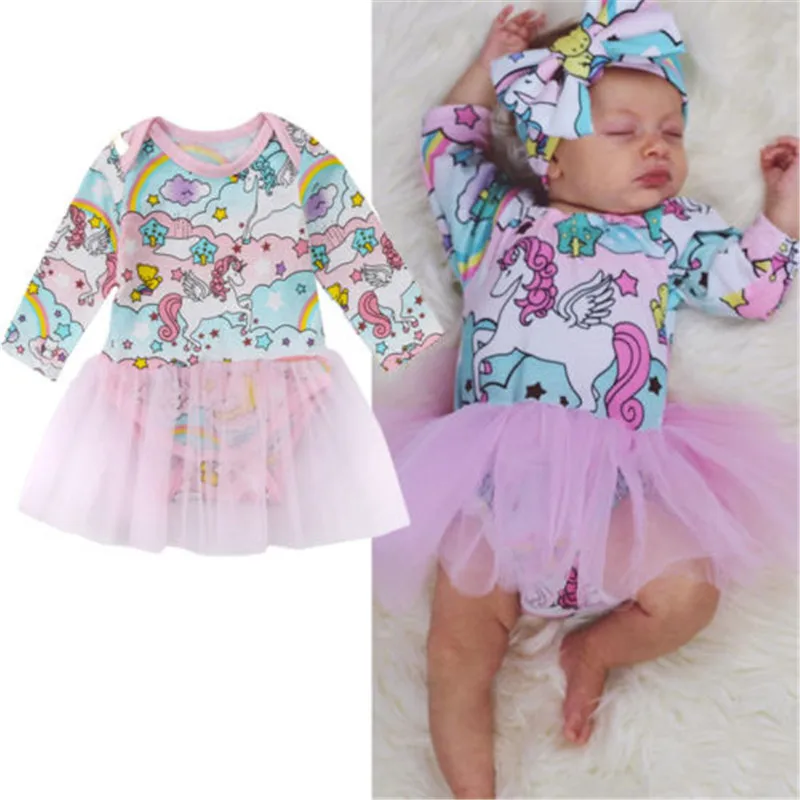 Princess Newborn Child Kids Baby Girl Cartoon Unicorn Tulle Rompers Jumpsuit Summer Long Sleeve Party Pageant Children Clothes
Princess Newborn Child Kids Baby Girl Cartoon Unicorn Tulle Rompers Jumpsuit Summer Long Sleeve Party Pageant Children Clothes