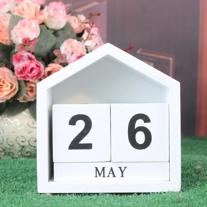 1 Pcs Vintage House Shape Perpetual Calendar Wood Block Home Office Decor XHC88
1 Pcs Vintage House Shape Perpetual Calendar Wood Block Home Office Decor XHC88