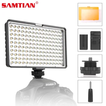 SAMTIAN TL 160S Camera Video Light LED Panel Light Photo Light With Battery Hot Shoe for Nikon Canon Sony Photography Lighting
SAMTIAN TL 160S Camera Video Light LED Panel Light Photo Light With Battery Hot Shoe for Nikon Canon Sony Photography Lighting