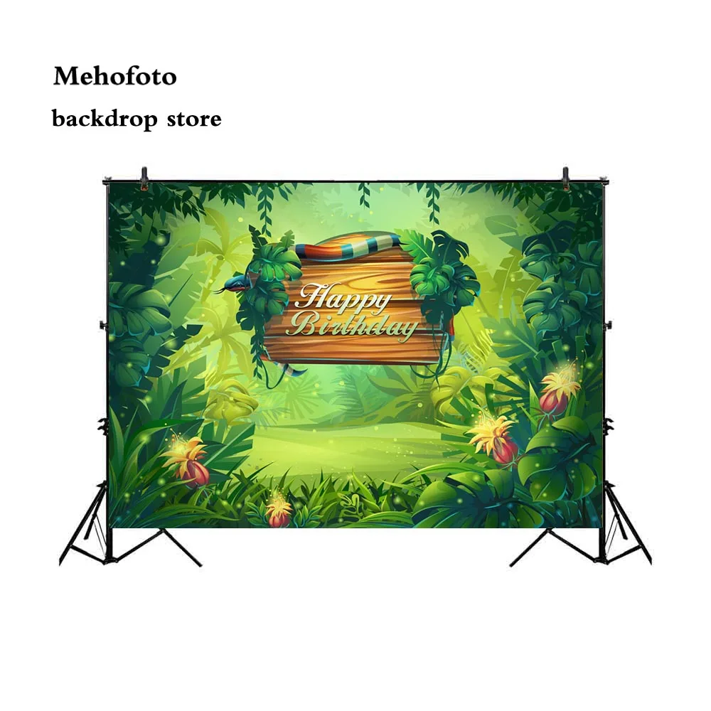 Mehofoto Jungle Backdrop for Photography Birthday Theme Photo Party Backgrounds Shoot for Family Photographers Studio Fairy 714
Mehofoto Jungle Backdrop for Photography Birthday Theme Photo Party Backgrounds Shoot for Family Photographers Studio Fairy 714