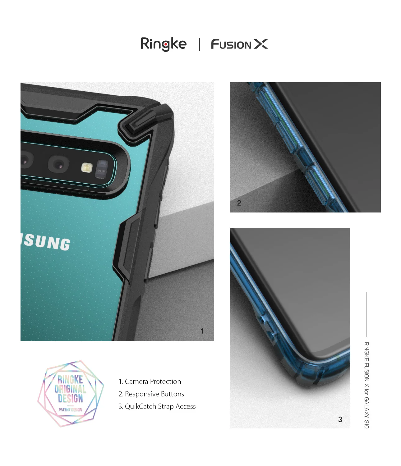 rearth ringke fusion samsung galaxy s10 plus case - clear rearth ringke fusion samsung galaxy s10 plus case - clear
