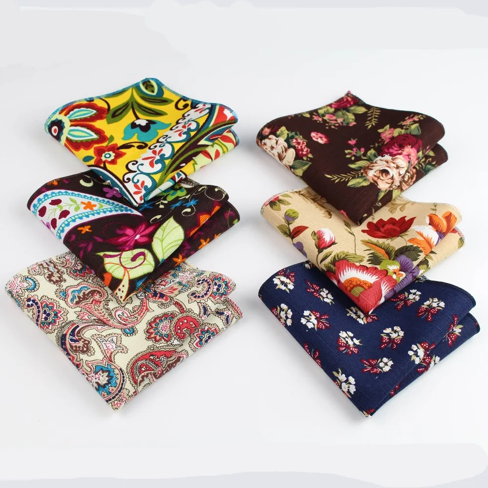 Flower Handkerchief Scarves Vintage Linen Paisley Hankies Men's Pocket Square Handkerchiefs 22*22cm
Flower Handkerchief Scarves Vintage Linen Paisley Hankies Men's Pocket Square Handkerchiefs 22*22cm