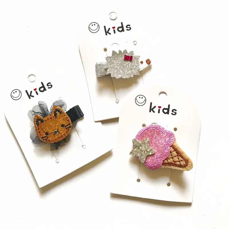 10pcs/lot Gold Glitter Cat Hair Clips with Mesh Flower Silver Hedgehog Hairpin Pink Cartoon Ice Cream Food Hair Barrette
10pcs/lot Gold Glitter Cat Hair Clips with Mesh Flower Silver Hedgehog Hairpin Pink Cartoon Ice Cream Food Hair Barrette