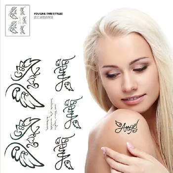 2pcs Spring summer waterproof tattoo stickers black feather female back wings body paint Temporary tattoo stickers
2pcs Spring summer waterproof tattoo stickers black feather female back wings body paint Temporary tattoo stickers
