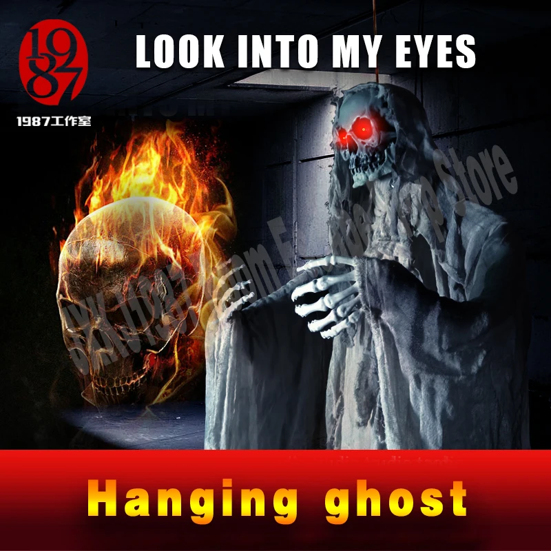 New Halloween Haunted Room Escape KTV bar decoration hanging skeleton ghost horror props form JXKJ1987 escape room props
New Halloween Haunted Room Escape KTV bar decoration hanging skeleton ghost horror props form JXKJ1987 escape room props