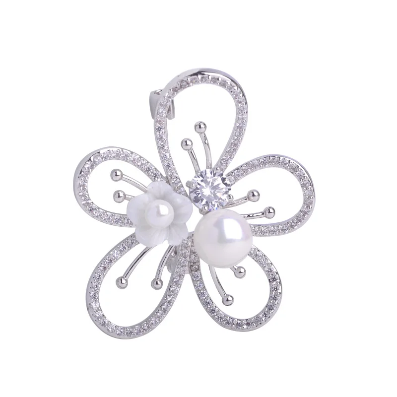 Luxurious Natural Shell Pearl Brooches For Women Dress Accessories Hijab Pins Pearl Cubic Zircon Copper Fine Jewelry Corsage Pin
Luxurious Natural Shell Pearl Brooches For Women Dress Accessories Hijab Pins Pearl Cubic Zircon Copper Fine Jewelry Corsage Pin