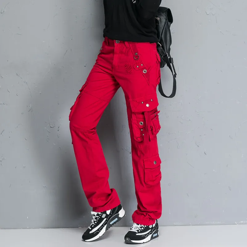 Outdoor Plus Size Straight Multi-pocket Pants Women's Loose Military Tactical Trousers Hiking Camping Trekking Sport Pants Women 
Outdoor Plus Size Straight Multi-pocket Pants Women's Loose Military Tactical Trousers Hiking Camping Trekking Sport Pants Women