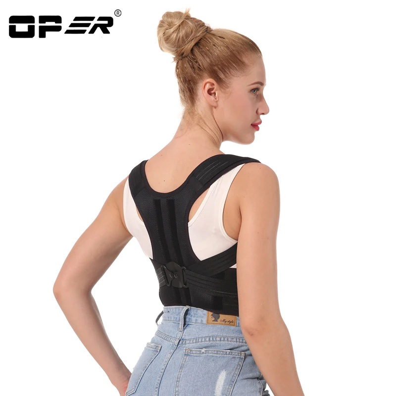 OPER adjustable Shoulder back belt posture corrector back support brace Posture belt Back Brace rectify health care CO-96  (7)