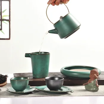 Japanese Style Ancient Ceramic Teapot Traditional Handicraft Coloured Glaze Porcelain Kettle Pottery Pot Making Tea One Piece
Japanese Style Ancient Ceramic Teapot Traditional Handicraft Coloured Glaze Porcelain Kettle Pottery Pot Making Tea One Piece