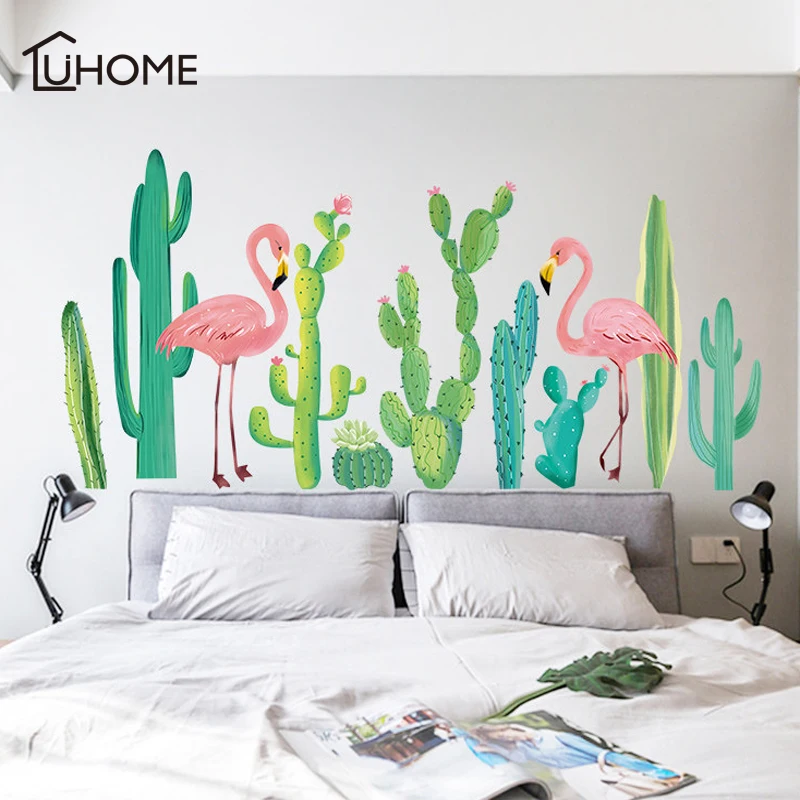 Green Plant Cactus Flamingo Wall Stickers Bedroom Living Room DIY Removable PVC Art Wallpaper Romantic Home Decorations Decals
Green Plant Cactus Flamingo Wall Stickers Bedroom Living Room DIY Removable PVC Art Wallpaper Romantic Home Decorations Decals