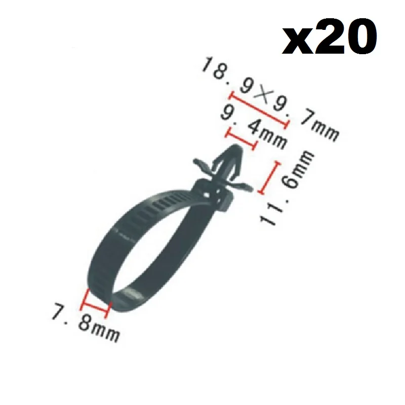 20x Push Mount Wire Ties Releasable Nylon Cable Strap For Honda / Nylon Retainer Clip
20x Push Mount Wire Ties Releasable Nylon Cable Strap For Honda / Nylon Retainer Clip