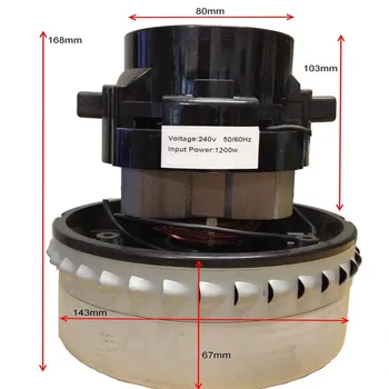 1200W Commercial Industrial Vacuum Cleaner Motor for 15L 30L 60L 70L 80 L 90L Vacuum Cleaner Parts Accessories
1200W Commercial Industrial Vacuum Cleaner Motor for 15L 30L 60L 70L 80 L 90L Vacuum Cleaner Parts Accessories