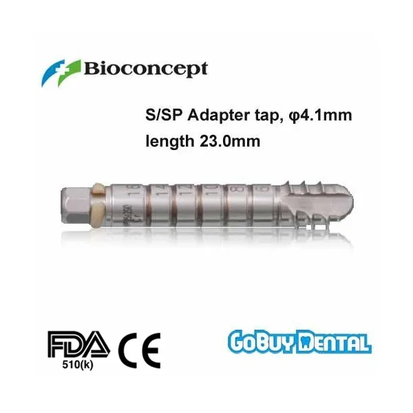 Straumann Compatible Dental Implant Instruments S/SP Adapter tap, D 4.1mm, L23.0 051290
Straumann Compatible Dental Implant Instruments S/SP Adapter tap, D 4.1mm, L23.0 051290